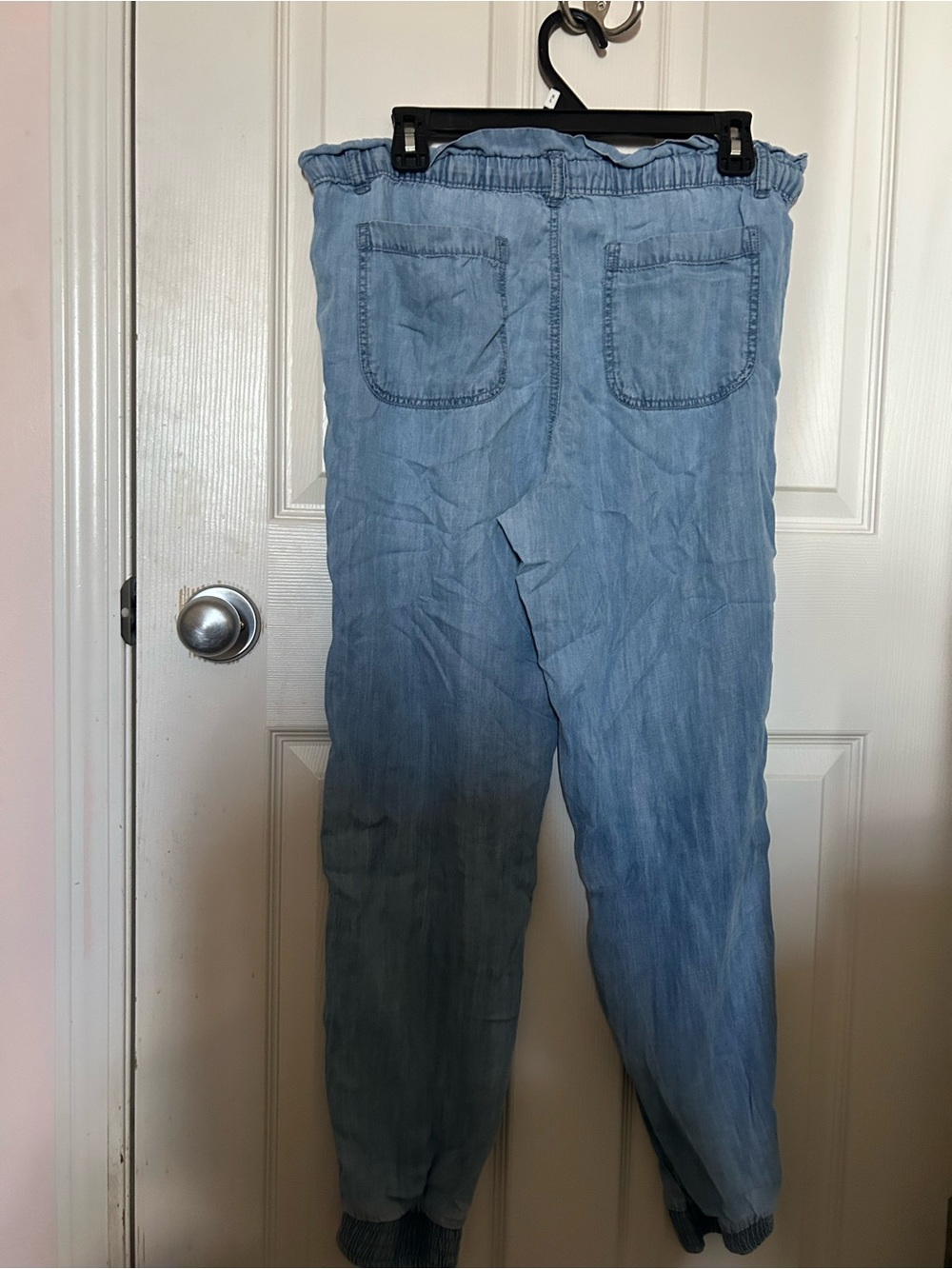 Harlow Drawstring Chambray Pants - Picture 6 of 7